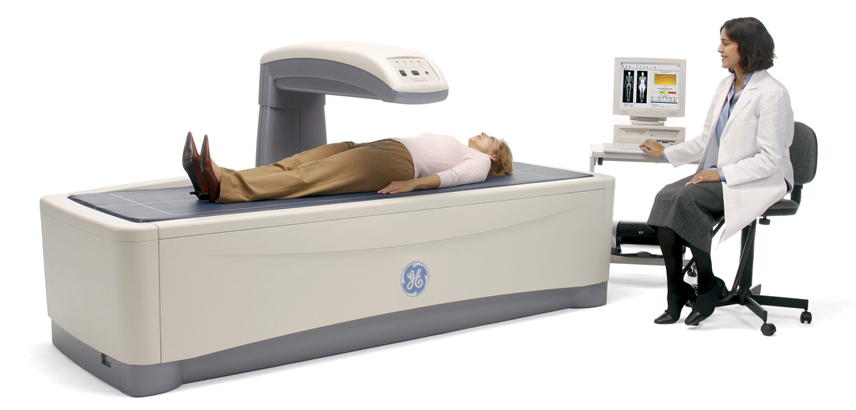 DEXA bone densitometry exam